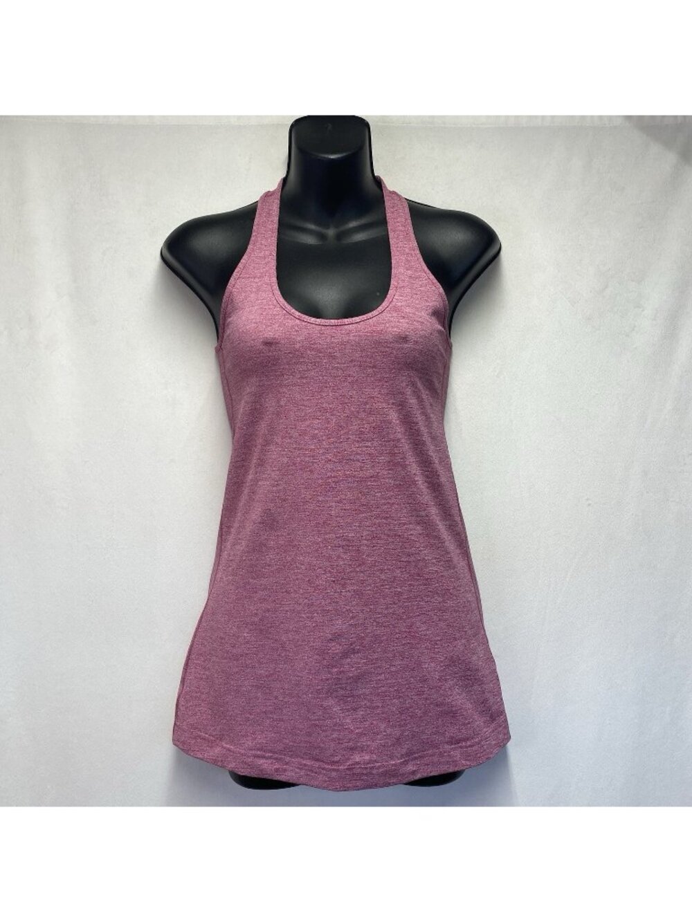 Lululemon Scoop Neck Racerback Athletic Tank Top Women Size Small Pink Stretch